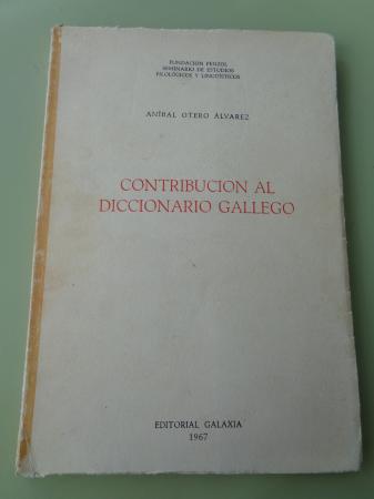 Contribución al diccionario gallego (1967)
