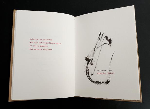 CONVALECENCIA, 2023. Libro de artista, exemplar nico