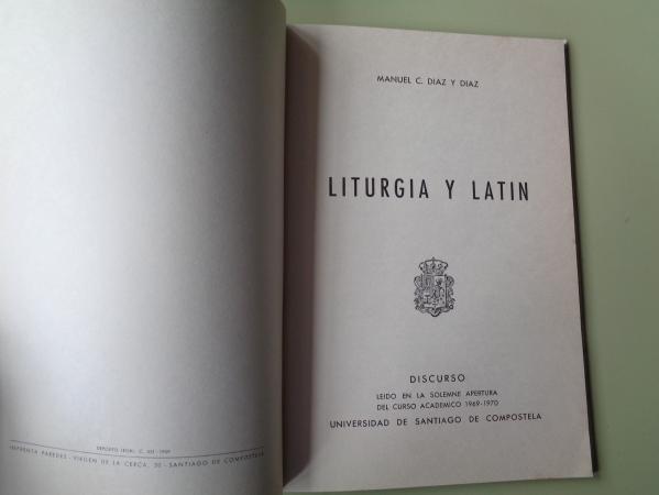 Liturgia y latn. Discurso Curso acadmico 1969-1970 USC