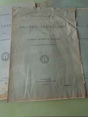 Diccionario Gallego-Castellano por la Real Academia Gallega. Corua, 1913-1928. 15 cadernos: nmeros 2-4-5-6-7-9-11-12-13-15-16-17-25-26-27