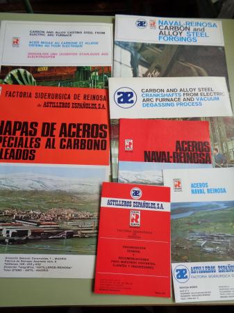 3 cuadernos publicidad de Astilleron Espaoles - Astilleros Reinosa (Santander) + 4 dpticos publicidad