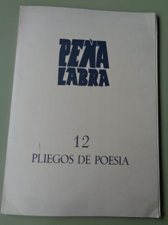 PEA LABRA. Revista de Poesa. Nmero 11. Verano 1974. Vicente Huidobro: El espejo del agua 