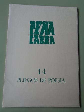 PEA LABRA. Revista de Poesa. Nmero 14. Invierno 1974-75. Dedicado a la revista de poesa ESPADAA (Len, 1944-1951)