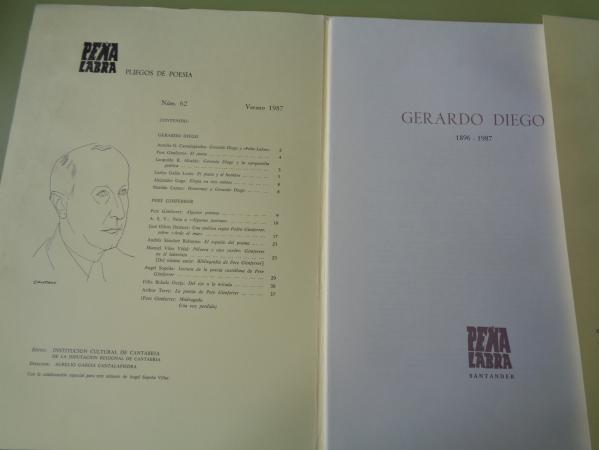 PEA LABRA. Revista de Poesa. Nmero 62. Verano 1987. Gerado Diego. Pere Gimferrer