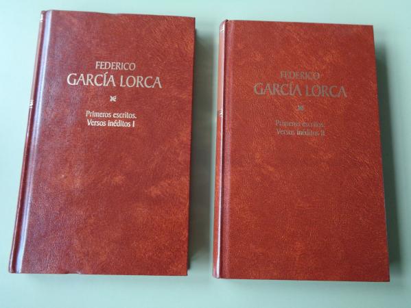 Primeros escritos. Versos inditos I y II (2 tomos)
