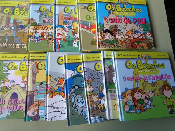 12 libros OS BOLECHAS VAN DE VIAXE 