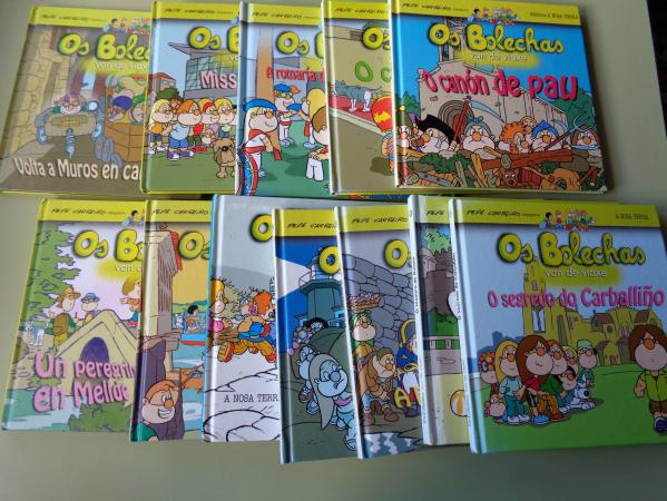 12 libros OS BOLECHAS VAN DE VIAXE 