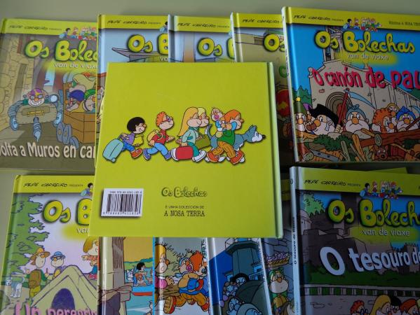 12 libros OS BOLECHAS VAN DE VIAXE 