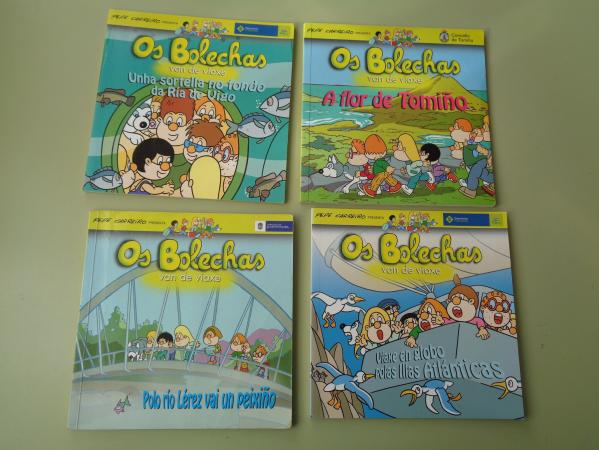 4 libros OS BOLECHAS VAN DE VIAXE