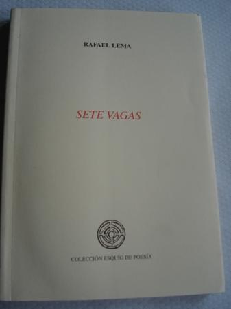 Sete vagas. Accsit XXV Premio Esquo de Poesa