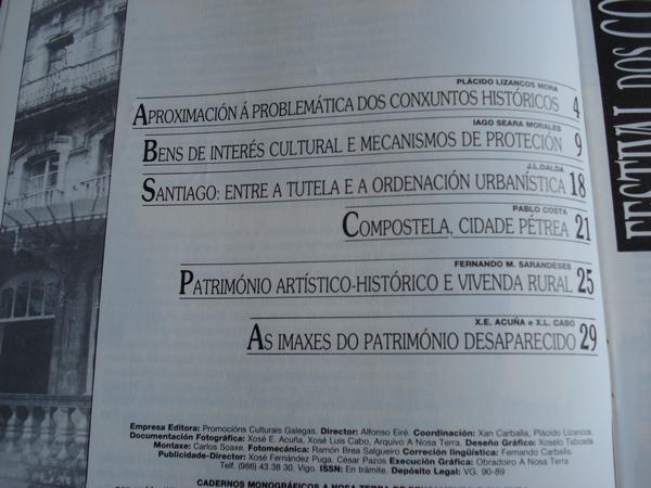 A cidade perdida. A Nosa Terra. Cadernos de pensamento e cultura, n 5. Marzo 1990