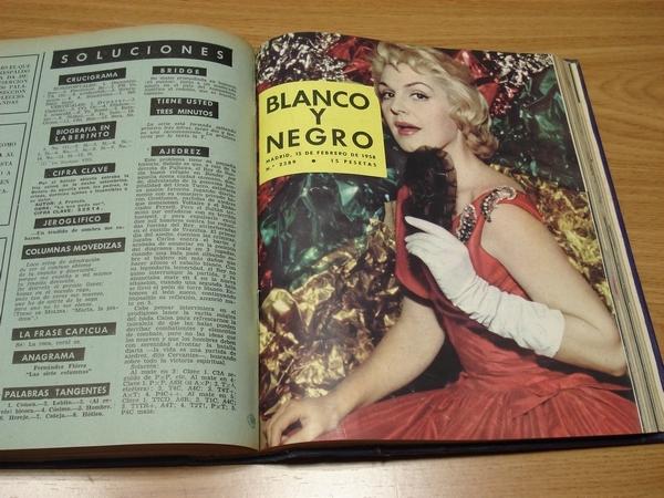 REVISTA BLANCO Y NEGRO. 6 TOMOS. NMEROS 2383 a 2434. AO 1958 COMPLETO. DEL 4-1-1958 AL 27-12-1958