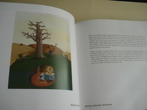 Plantando libros (Textos en galego). 39 narradores e poetas galegos ilustrados por 39 pintores e debuxantes.