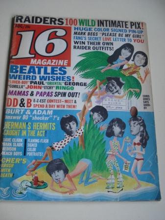 REVISTA 16 MAGAZINE. AGOSTO 1966