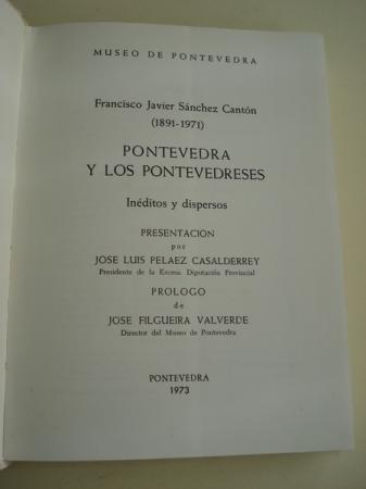 Pontevedra y los Pontevedreses. Inditos y dispersos