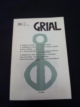 GRIAL. Revista Galega de Cultura. Nmero 36. Abril, maio, xuo, 1972 - Ver os detalles do produto
