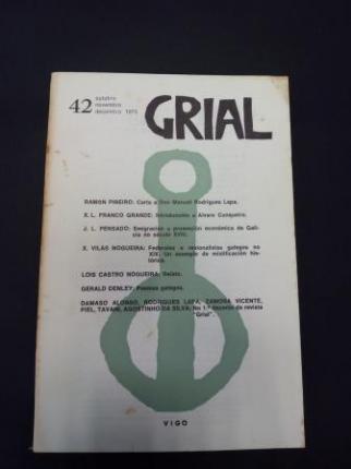 GRIAL. Revista Galega de Cultura. Nmero 42. Outubro, Novembro, Decembro, 1973 - Ver os detalles do produto