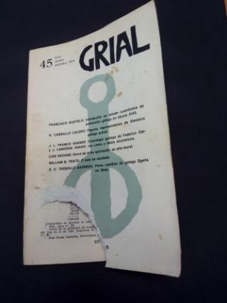 GRIAL. Revista Galega de Cultura. Nmero 45. Xullo, agosto, setembro 1974 - Ver os detalles do produto
