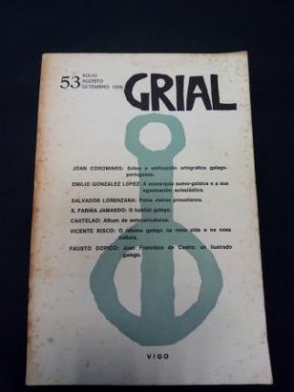 GRIAL. Revista Galega de Cultura. Nmero 53. Xullo, agosto, setembro 1976 - Ver os detalles do produto