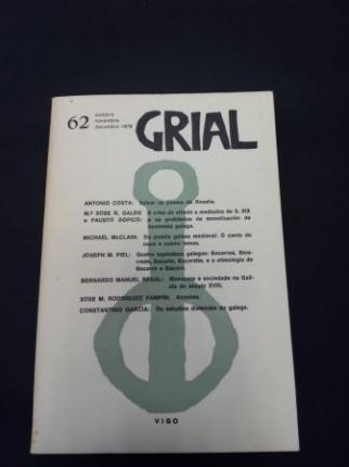 GRIAL. Revista Galega de Cultura. Nmero 62. Outubro, Novembro, Decembro, 1978 - Ver os detalles do produto