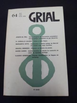 GRIAL. Revista Galega de Cultura. Nmero 64. Abril, maio, xuo, 1979 - Ver os detalles do produto