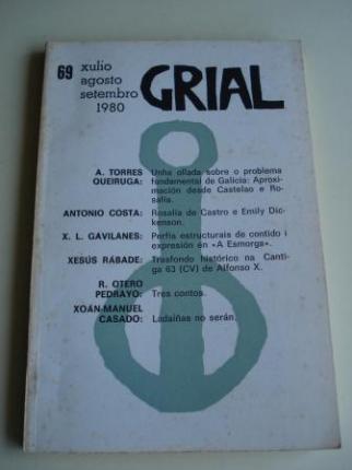 GRIAL. Revista Galega de Cultura. Nmero 69. Xullo, agosto, setembro 1980 (Otero Pedrayo: Tres contos. As sete portas da sociedade - O barco - O amante da nboa) - Ver os detalles do produto
