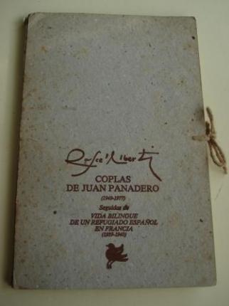 Coplas de Juan Panadero. Ao 1949-1977 / Vida bilinge de un refugiado espaol en Francia. Ao 1939-1940. Carpeta de cartn con dos libros - Ver os detalles do produto