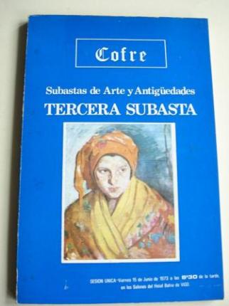 Cofre. Subastas de Arte y Antigedades. Tercera subasta.Vigo, 1973. Catlogo - Ver os detalles do produto