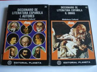 Diccionario de literatura espaola. 2 tomos. I: Autores. II: Obras - Ver os detalles do produto