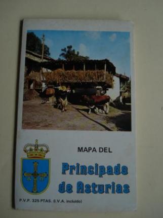 Mapa del Principado de Asturias. Desplegable de gran tamao con nomenclator - Ver os detalles do produto