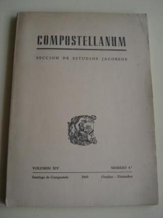 COMPOSTELLANUM. Seccin de Estudios Jacobeos. Volumen XIV. Nmero 4. Santiago de Compostela, Octubre-Diciembre, 1969 - Ver os detalles do produto