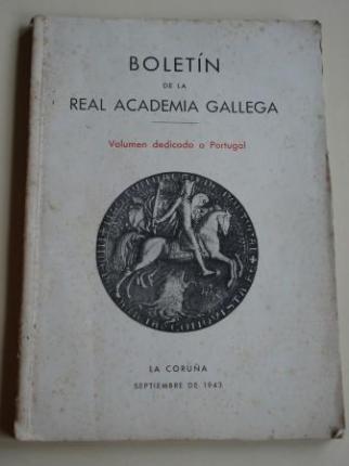 Boletn de la Real Academia Gallega. Volumen dedicado a Portugal. Nmeros 274-276. Septiembre 1943 (Sebastin Risco, Julio de Lemos, Souza Soares...) - Ver os detalles do produto