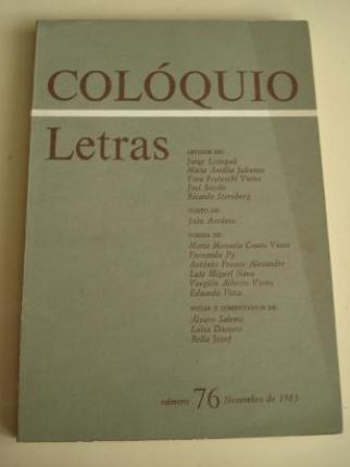COLQUIO LETRAS. Revista bimestral. Nmero 76. Novembro de 1983 - Ver os detalles do produto