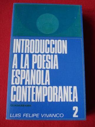Introduccin a la poesa espaola contempornea II. Vol. II - Ver os detalles do produto