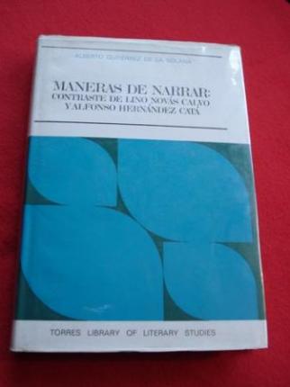 Maneras de narrar. Contraste de Lino Novs Calvo y Alfonso Hernndez Cat - Ver os detalles do produto