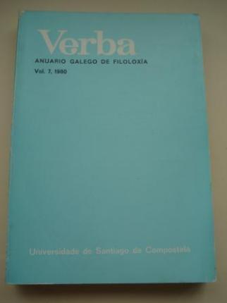 VERBA. Anuario Galego de Filoloxa. Vol. 7, 1980 - Ver os detalles do produto
