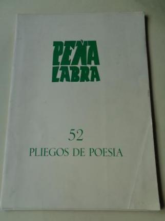 PEA LABRA. Pliegos de poesa, n 52. Otoo 1984. Carpeta con 5 cuadernos en pliegos + 1 dptico - Ver os detalles do produto