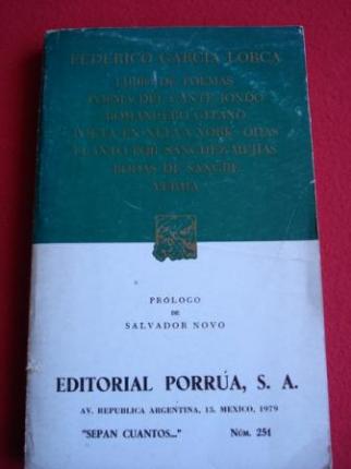 Libro de poemas - Poema del cante jondo - Romancero gitano - Poeta en Nueva York - Odas... - Ver os detalles do produto