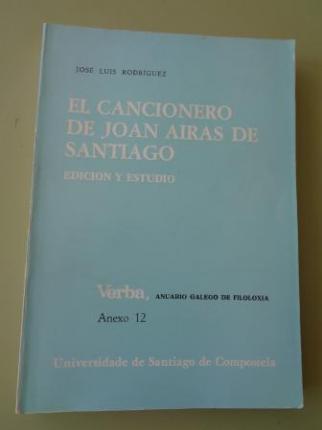 El cancionero de Joan Airas de Santiago. Edicin y Estudio. Verba, Anuario Galego de Filoloxa. Anexo 12 - Ver os detalles do produto