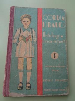CORDIALIDADES. Antologa lrica para nios del Grado Primero (1952) - Ver os detalles do produto