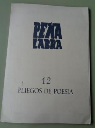 PEA LABRA. Revista de Poesa. Nmero 11. Verano 1974. Vicente Huidobro: El espejo del agua  - Ver os detalles do produto