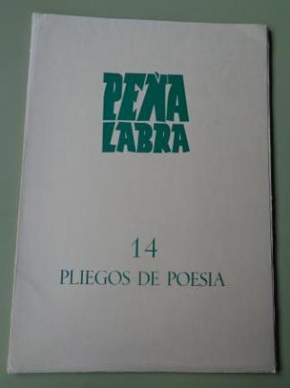 PEA LABRA. Revista de Poesa. Nmero 14. Invierno 1974-75. Dedicado a la revista de poesa ESPADAA (Len, 1944-1951) - Ver os detalles do produto