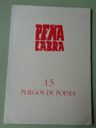 PEA LABRA. Revista de Poesa. Nmero 15. Primavera 1975. Jorge Guilln - Ver os detalles do produto