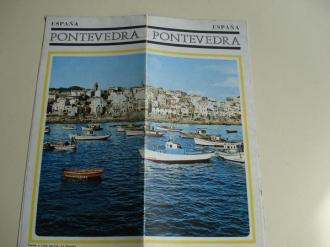 Pontevedra (Galicia). Folleto de Ministerio de Informacin y Turismo. Dcada 1960. Fotografas en color + Mapas - Ver os detalles do produto