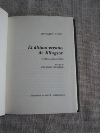 El ltimo verano de Klingsor y otras narraciones - Ver os detalles do produto
