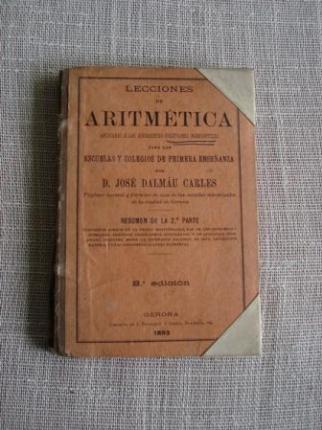 Lecciones de Aritmtica aplicadas a las diferentes cuestiones mercantiles. Resumen de la 2 parte - Ver os detalles do produto