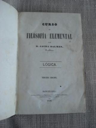 Curso de filosofa elemental. Lgica - Ver os detalles do produto