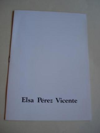 ELSA PREZ VICENTE. Catlogo Exposicin Sala de Arte CAV. Mayo, 1987 - Ver os detalles do produto