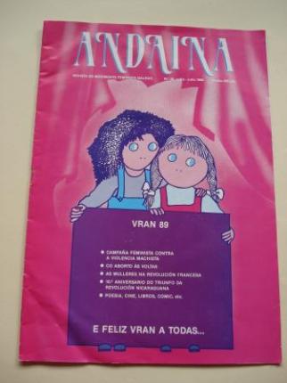 ANDAINA. Revista do Movimento Feminista Galego. 1ª época. Nº 18, xuño-xullo, 1989 - Ver os detalles do produto