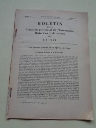 Boletín de la Comisión Provincial de Monumentos Históricos y Artísticos de Lugo. Nº 9, Primer trimestre de 1944 - Ver os detalles do produto